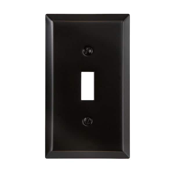 Hampton Bay Bronze 1-Gang Toggle Wall Plate (1-Pack)