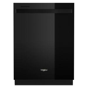 24 in. Black Dishwasher with Stainless Steel Tub and Tall Top Rack