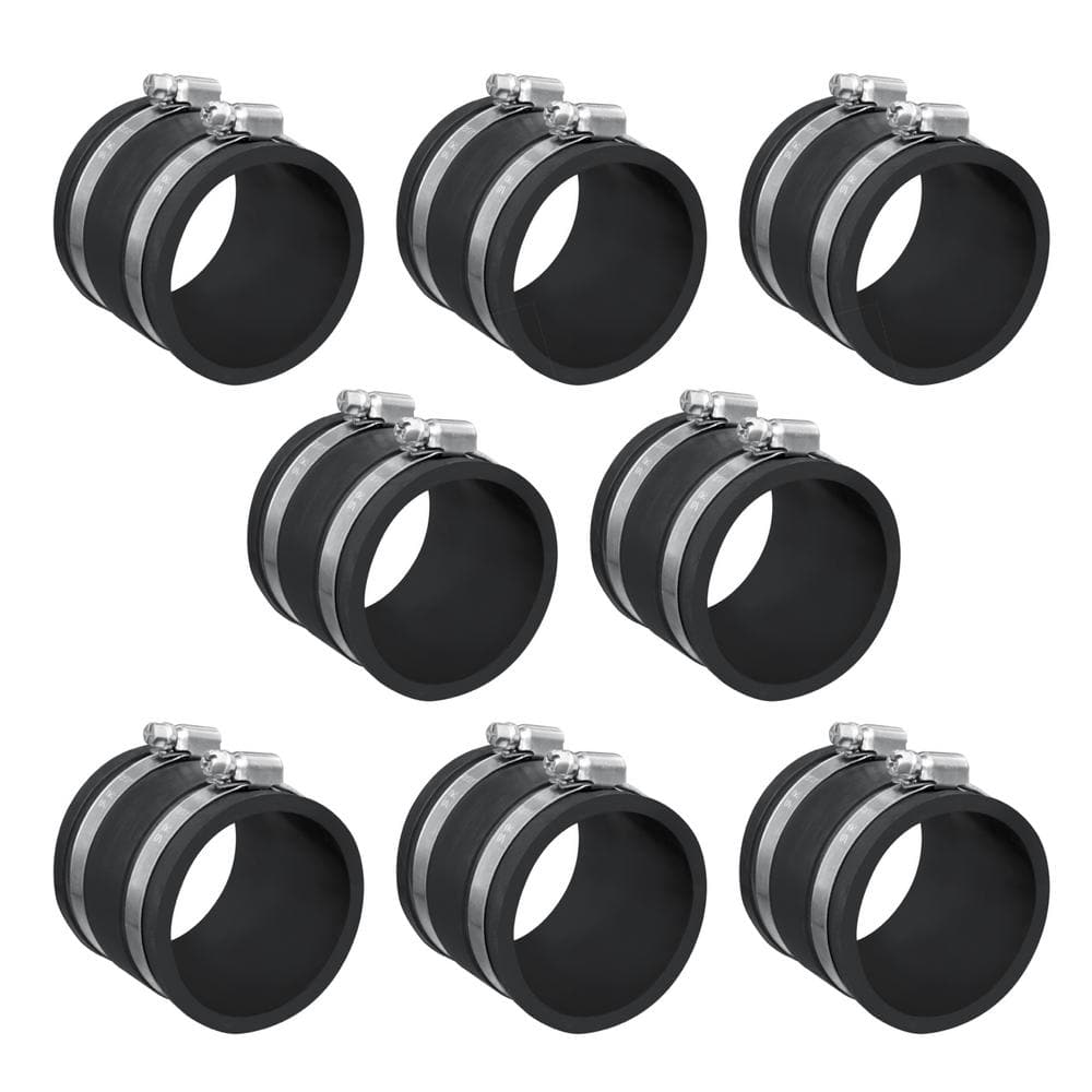 2-1/2 in. Dust Control Flex Cuff with Steel Hose Clamps for Dust Collection Fittings (8-Pack) price history on PriceWatchPro