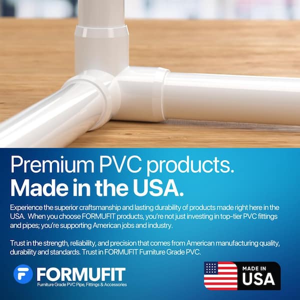 6Pack 3 Way 1 Inch Tee PVC Pipe Fittings Connector SCH40 Furniture Build Grade Pvc Corner Fittings Elbow Fittings For Diy Pvc Shelf Garden Support Structure Tent Connection
