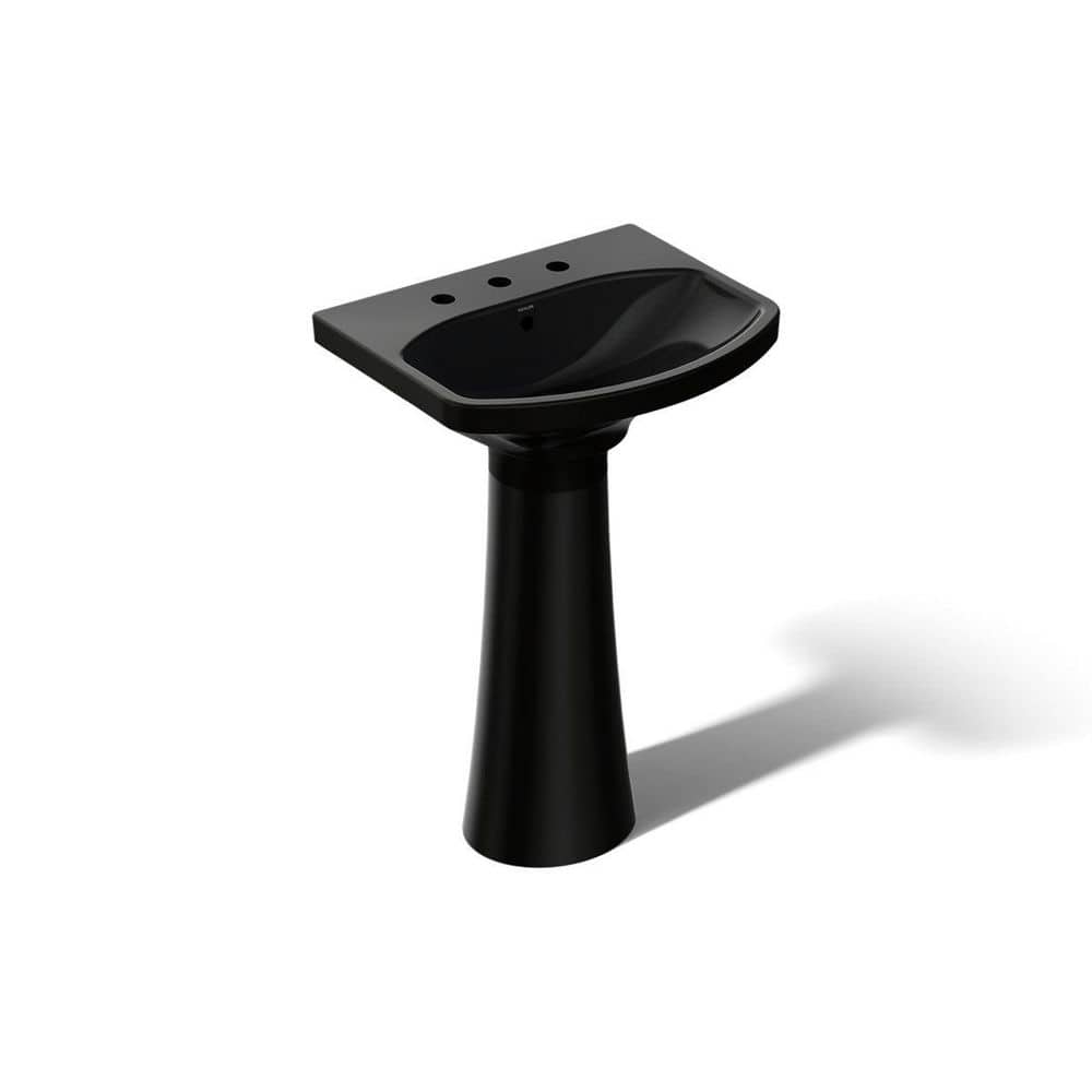 KOHLER Cimarron 22.75 in. x 18.88 in. Pedestal Bathroom Sink in