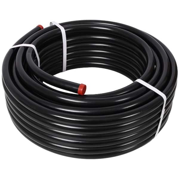 3/4 in. x 100 ft. Black Tubing & Aluminum Outlet Blocks, High Quality PEX-AL-PEX Tubing, Air Compressor Hose Accessories