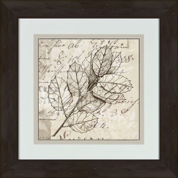 Unbranded 17 in. x 17 in. "Sophisticated Botany B" Framed Wall Art