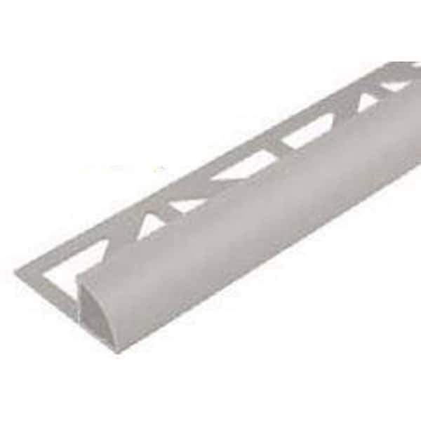 DURAL DURONDELL 0.3125 in. D x 98.5 in. W x 98.4 in. L Round Edge Aluminum Pwdr Ctd Telegray 4 Molding and Transition Trim