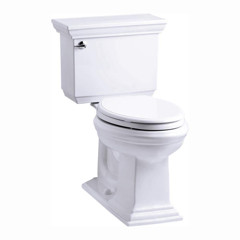 White High Efficiency Elongated Two-Piece Toilet