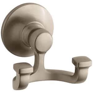 Bancroft Double Robe Hook in Vibrant Brushed Bronze