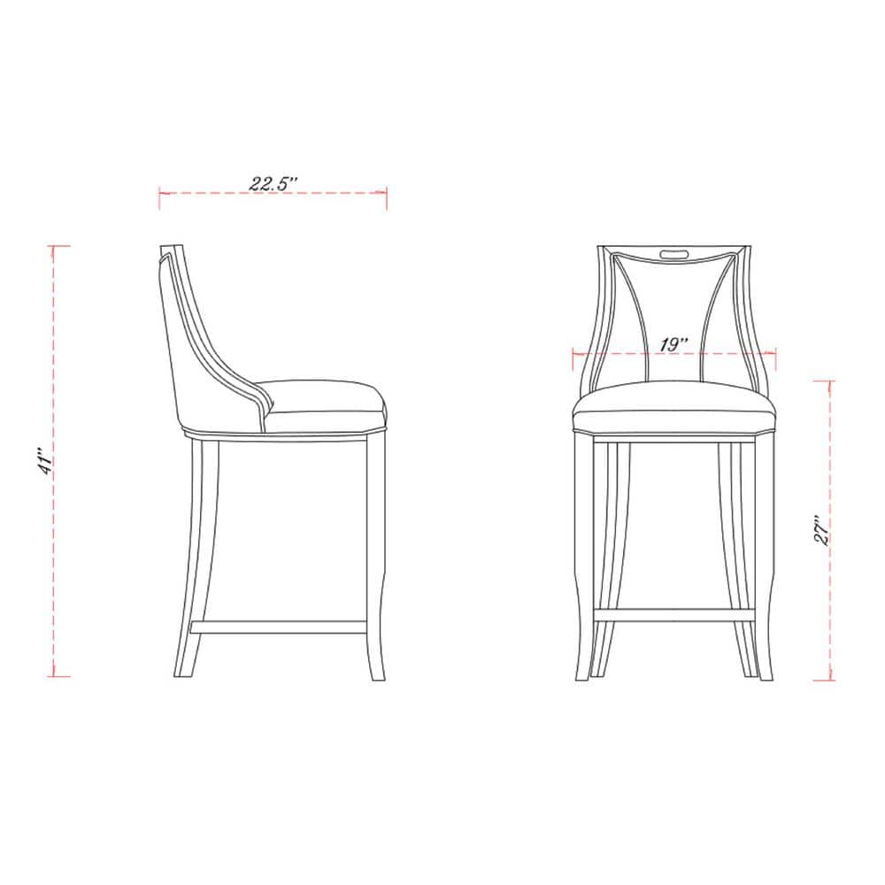Set of 3 Light Grey Faux Leather and Walnut Wood Barstools