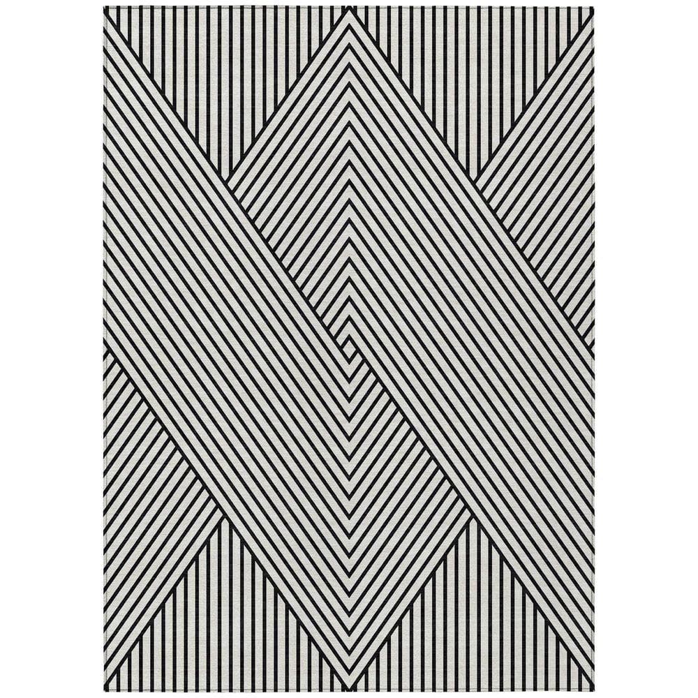 Chantille Machine Washable Indoor/Outdoor Abstract ACN937 White 3 ft. x 5 ft. Area Rug price history on PriceWatchPro