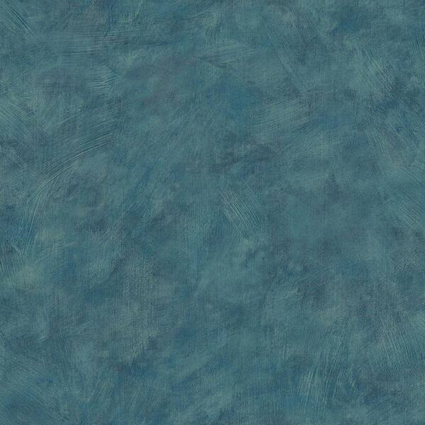 The Wallpaper Company 8 in. x 10 in. Denim Blue Plaster Wallpaper Sample