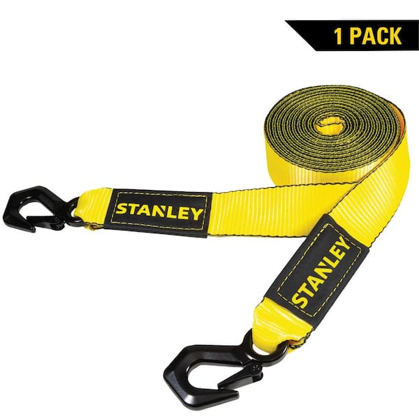 Stanley 10 ft. x 1 in./ 1200 lbs. Break Strength Enclosed Cambuckle Tie Down Strap (4-Pack)