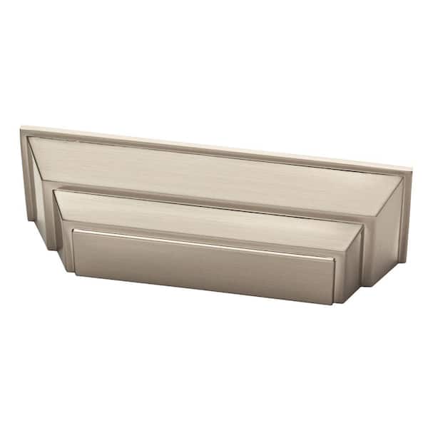 Liberty Classic Square 3 in. (76mm) Center-to-Center Satin Nickel Cup Drawer Pull