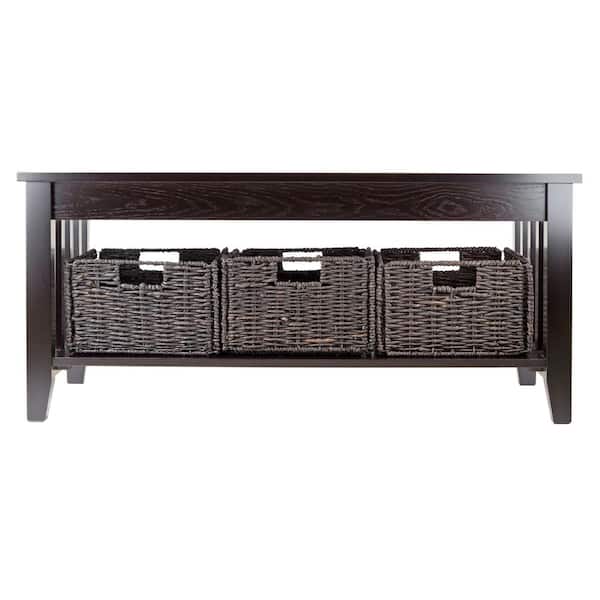 WINSOME WOOD Morris 40 in. Espresso Medium Rectangle Wood
