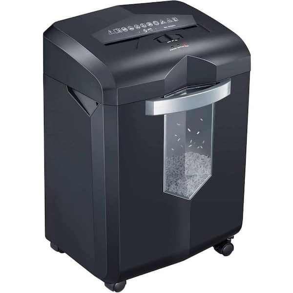 14-Sheet Microcut Paper Shredder, 60-Minute Home Office Heavy Duty Shredder for CD/Credit Card, P-4 Level in Black
