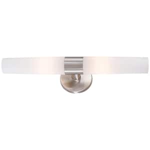 Saber 2-Light Brushed Stainless Steel Wall Sconce