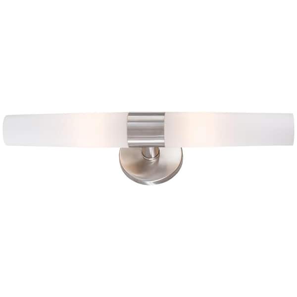 George Kovacs Saber 2-Light Brushed Stainless Steel Wall Sconce
