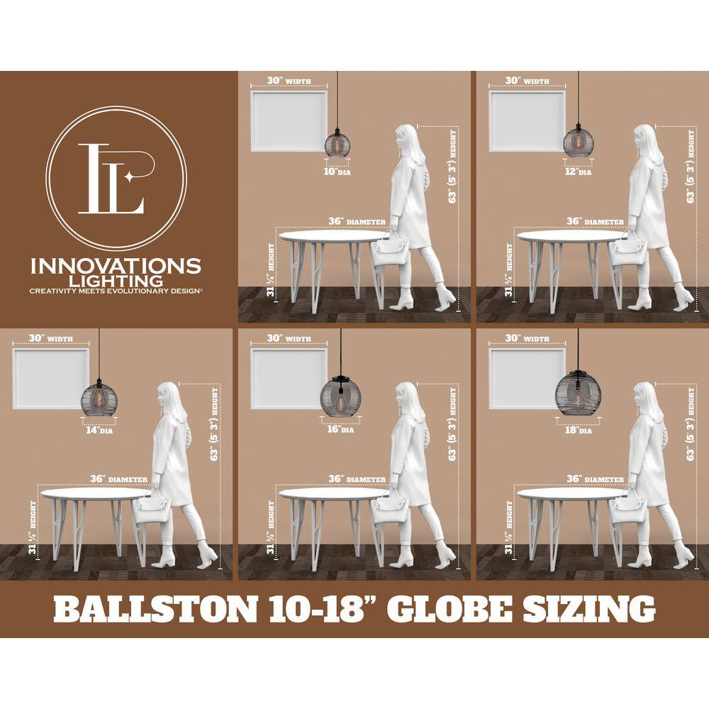 Ballston 18.75" Mini Pendant Light in Satin Nickel with LED Option