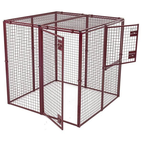 Lucky Dog Animal House Heavy Duty 60 in. L x 60 in. W x 60 in. H Flat Covered Enclosure