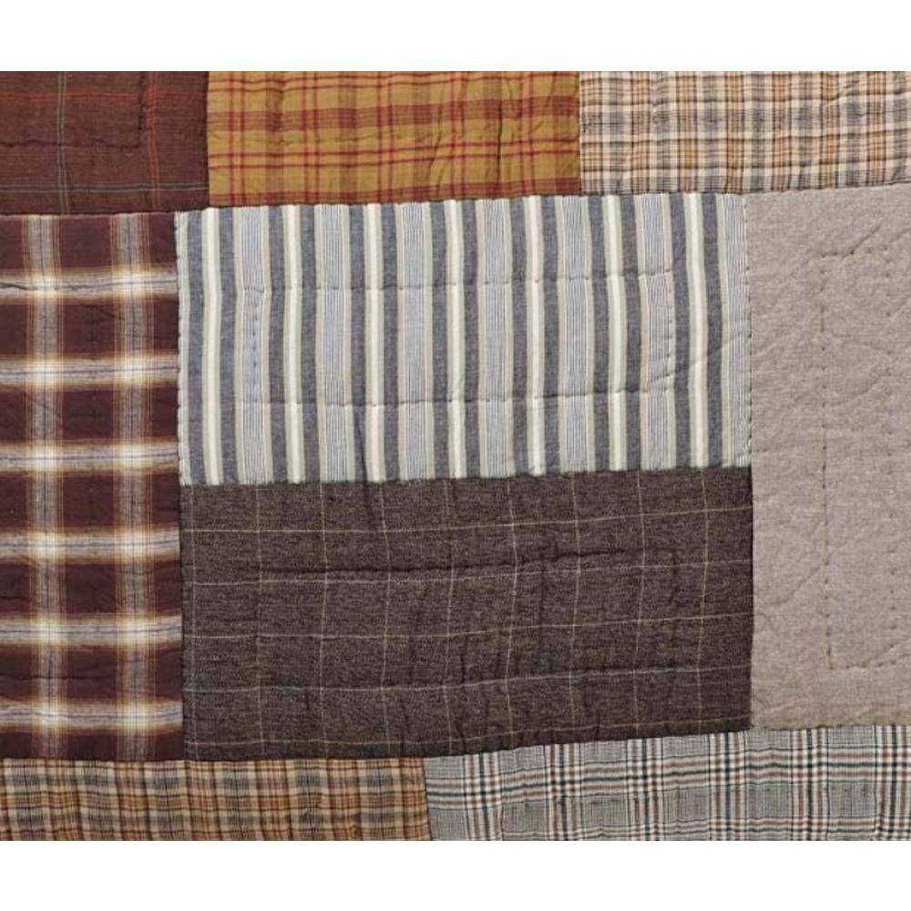 Rory King Patchwork Cotton Sham in Neutral Tones