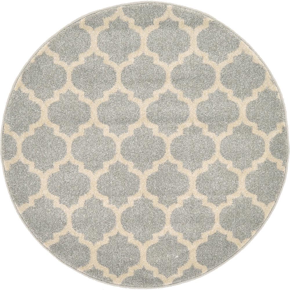 Trellis Philadelphia Light Gray/Beige 3' 3 x 3' 3 Round Rug price history on PriceWatchPro