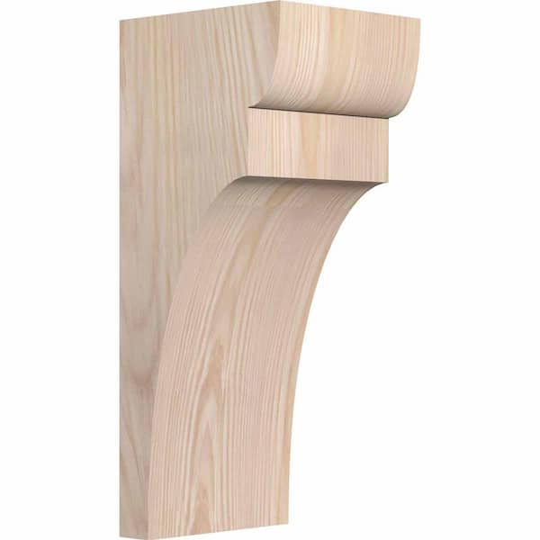 Ekena Millwork 5-1/2 in. x 6 in. x 14 in. Douglas Fir Yorktown Smooth Corbel