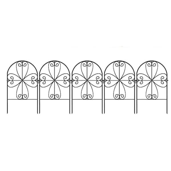FAWEY TRED INC Garden Fence (20 Panels) 12 in.(L) x 24 in.(H) Rustproof Decorative Metal Wire Fenc in.g
