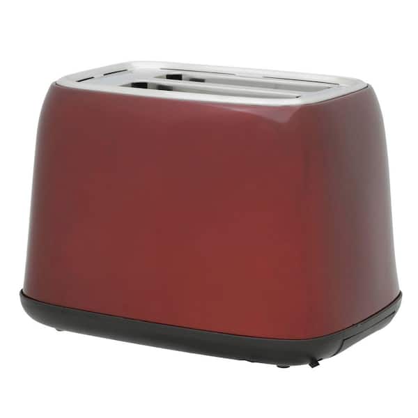 Oster Extra Wide 4 Slice Toaster with 7 Heat Settings, Red 