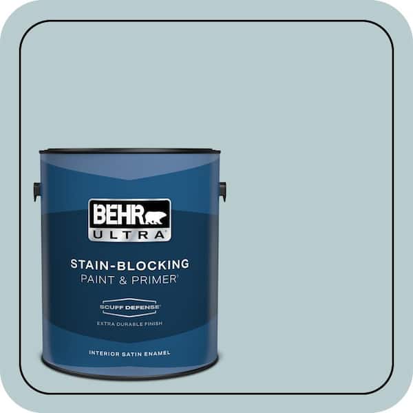 BEHR ULTRA 1 gal. #MQ3-54 Dayflower Extra Durable Satin Enamel Interior Paint & Primer