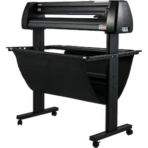 Vinyl Cutter 34 in. LCD Display Cutting Machine Manual Vinyl Printer with Sign Master Software For Design and Cut
