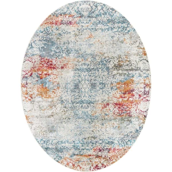 Unique Loom Baracoa Panamericana Cream 7' 10 x 10' 0 Area Rug