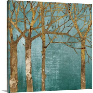 "Golden Day Turquoise" by Kathrine Lovell Canvas Wall Art