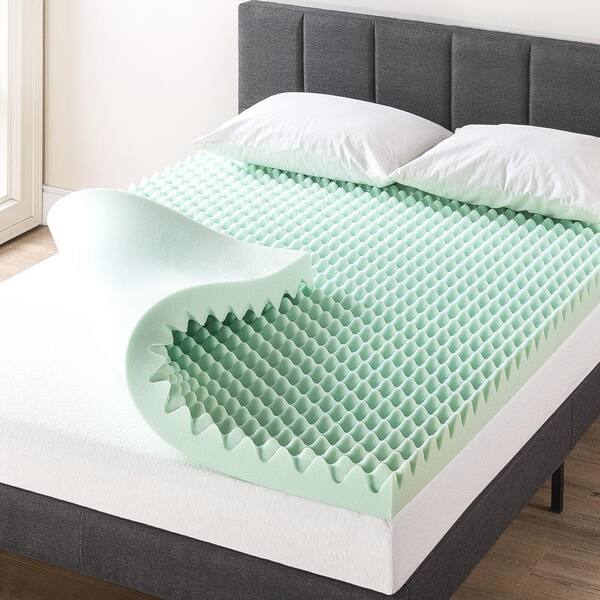 best price mattress 4 in. Full Egg Crate Memory Foam Mattress Topper with Aloe Vera Infusion