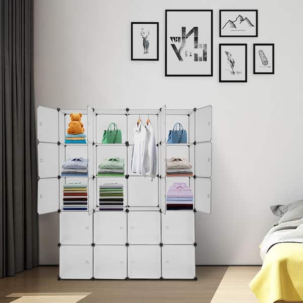 Reviews for Luxury Living 27.5 in. H x 34.25 in. W x 13.5 in. D Clear  Plastic 10-Cube Organizer