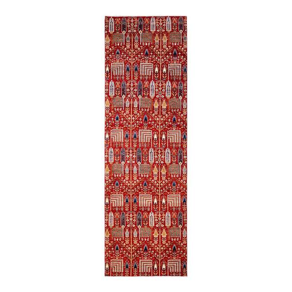 Solo Rugs Serapi One-of-a-Kind Traditional Orange 4 ft. x 12 ft. Hand Knotted Tribal Area Rug