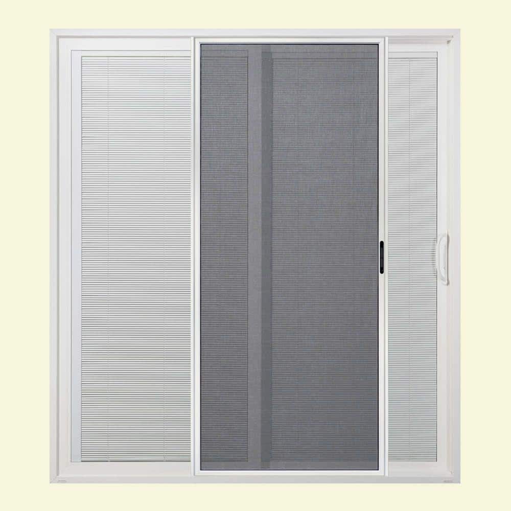 JELDWEN 72 in. x 80 in. Premium White Vinyl RightHand Full Lite Sliding Patio Door w/Internal