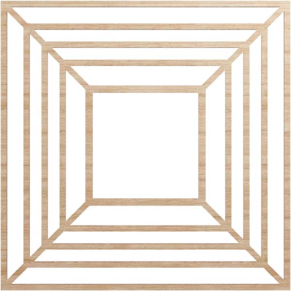 Ekena Millwork 0.25 in. x 28 in. x 28 in. Wood (Alder) Medallion Moulding