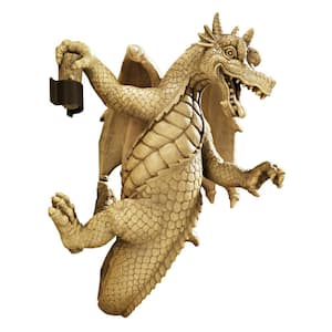 13.5 in. x 10 in. Dread, The Dangling Dragon Outdoor Wall Sculpture