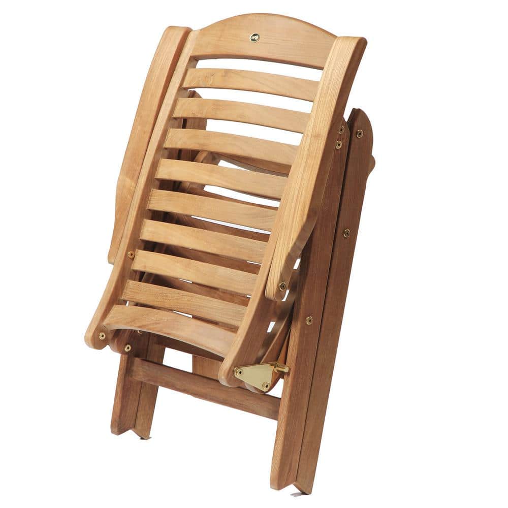 Manhattan Teak Recliner Chair with Armrests