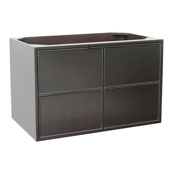 Bellaterra Home Scandi IV 36 in. W x 21.5 in. D Wall Mount Bath Vanity Cabinet Only in Cappuccino