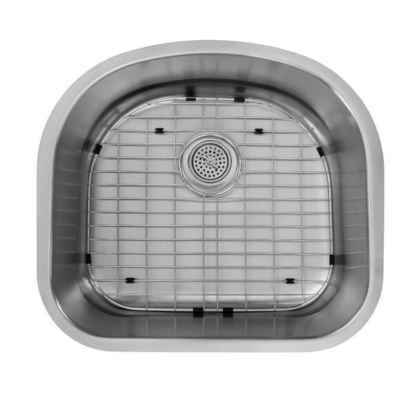 Sink mat with offset drain hole