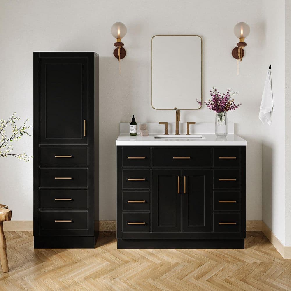 ARIEL Hepburn 2-Piece Set 42 in Single Sink Bathroom Vanity and