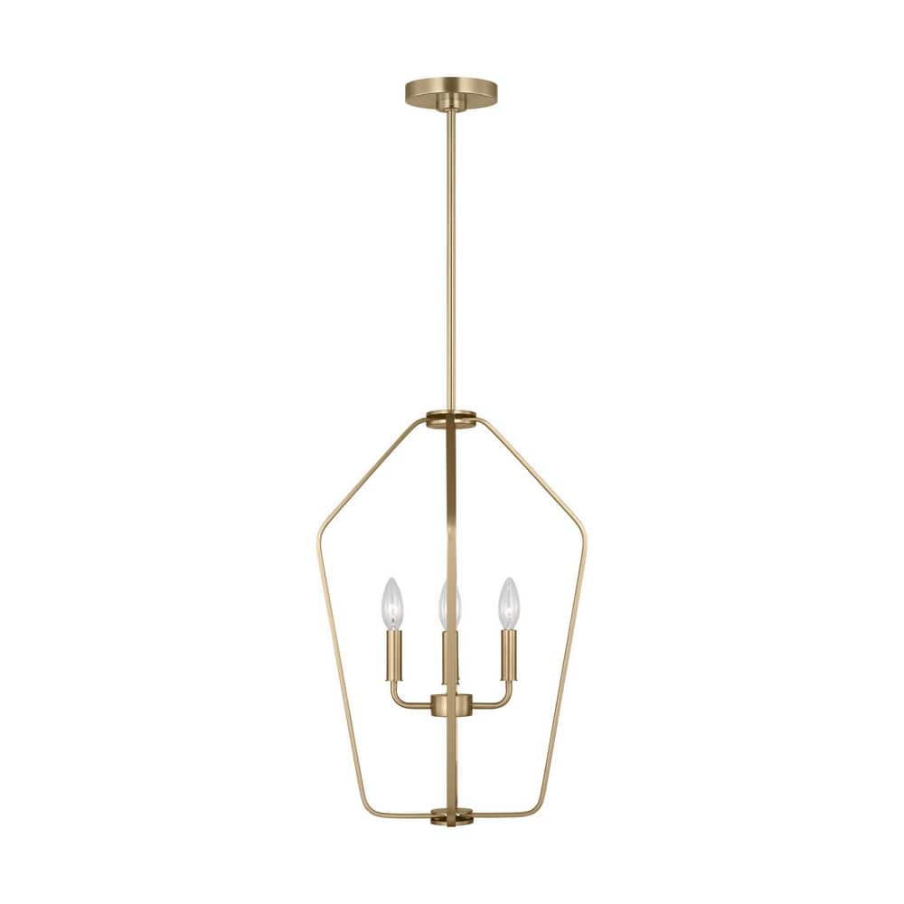 Kennan 4-Light Satin Brass Transitional Dimmable Lantern Chandelier price history on PriceWatchPro