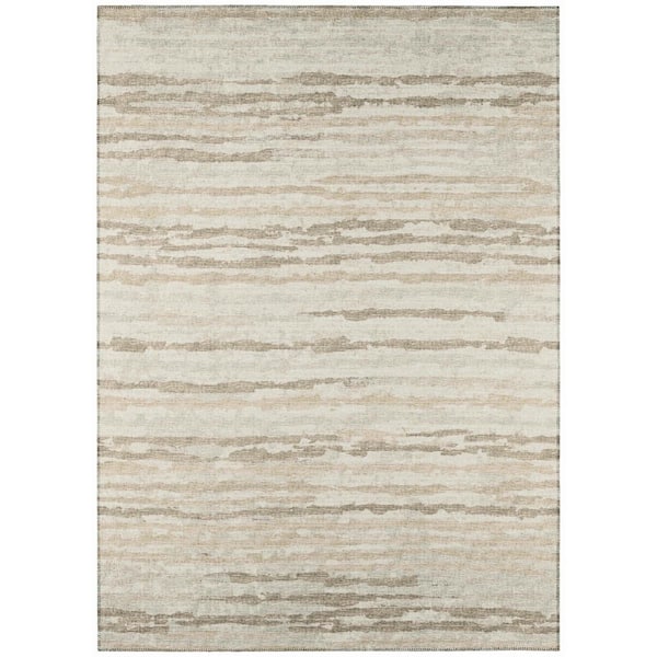 Addison Rugs Evolve Linen 3 ft. x 5 ft. Stripe Area Rug