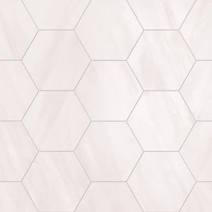Ray White HEX 8.5 in. x 10 in. Concrete Look Porcelain Floor and Wall Tile (13.98 sq. ft./Case)