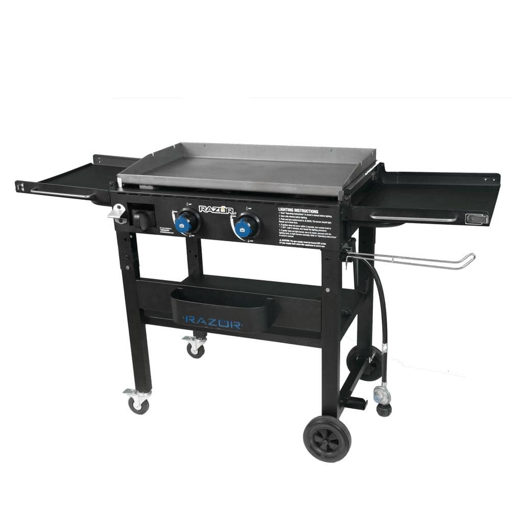 Razor 2-Burner Black Stainless Steel Propane Gas Grill