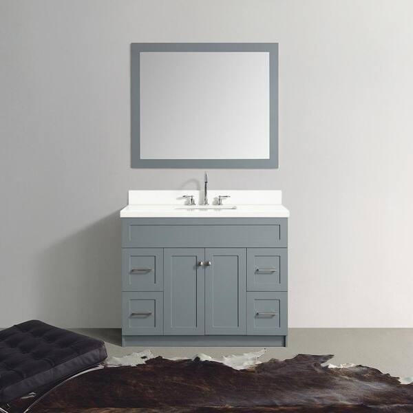 Ariel Hamlet 42 In W X 21 5 D 33 H Bath Vanity Cabinet Only Gray F043s Bc Gry The Home Depot H Bath Vanity Cabinet Only, 42 Vanity Cabinet