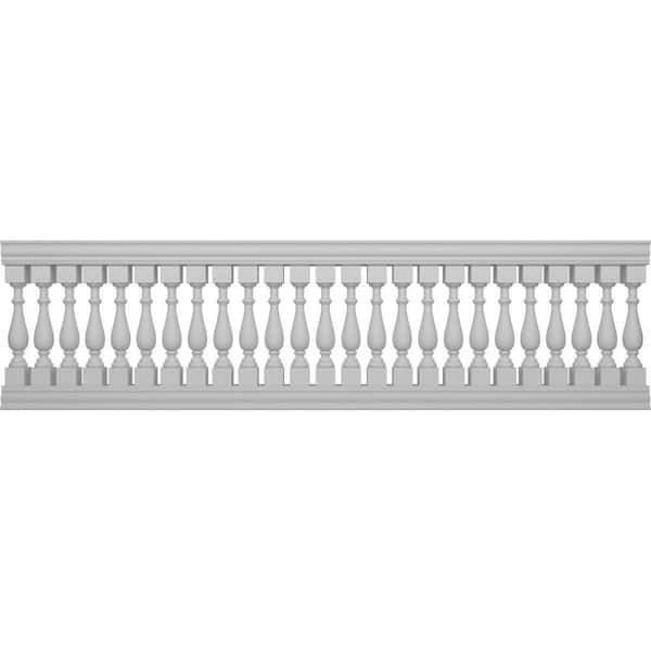 Ekena Millwork Fiberthane Traditional Balustrade 144 in. L x 41 in. H Fiberglass Railing Kit