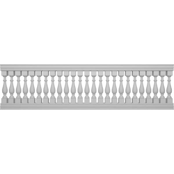 Ekena Millwork Fiberthane Traditional Balustrade 144 in. L x 41 in. H Fiberglass Railing Kit