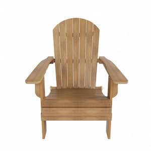 Vineyard Recycled HIPS Teak Outdoor Plastic Adirondack Patio Chair with Ottoman