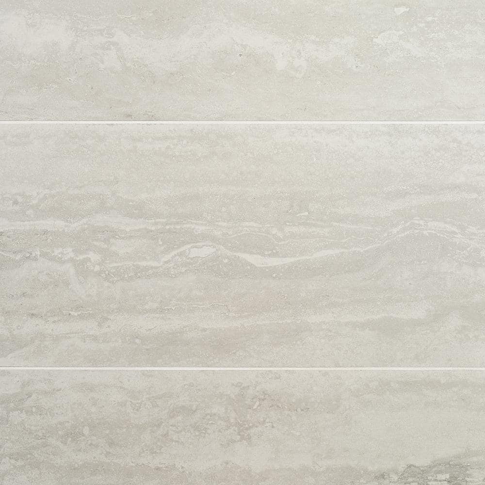 Large White Matte Porcelain Rectangular Wall and Floor Tile