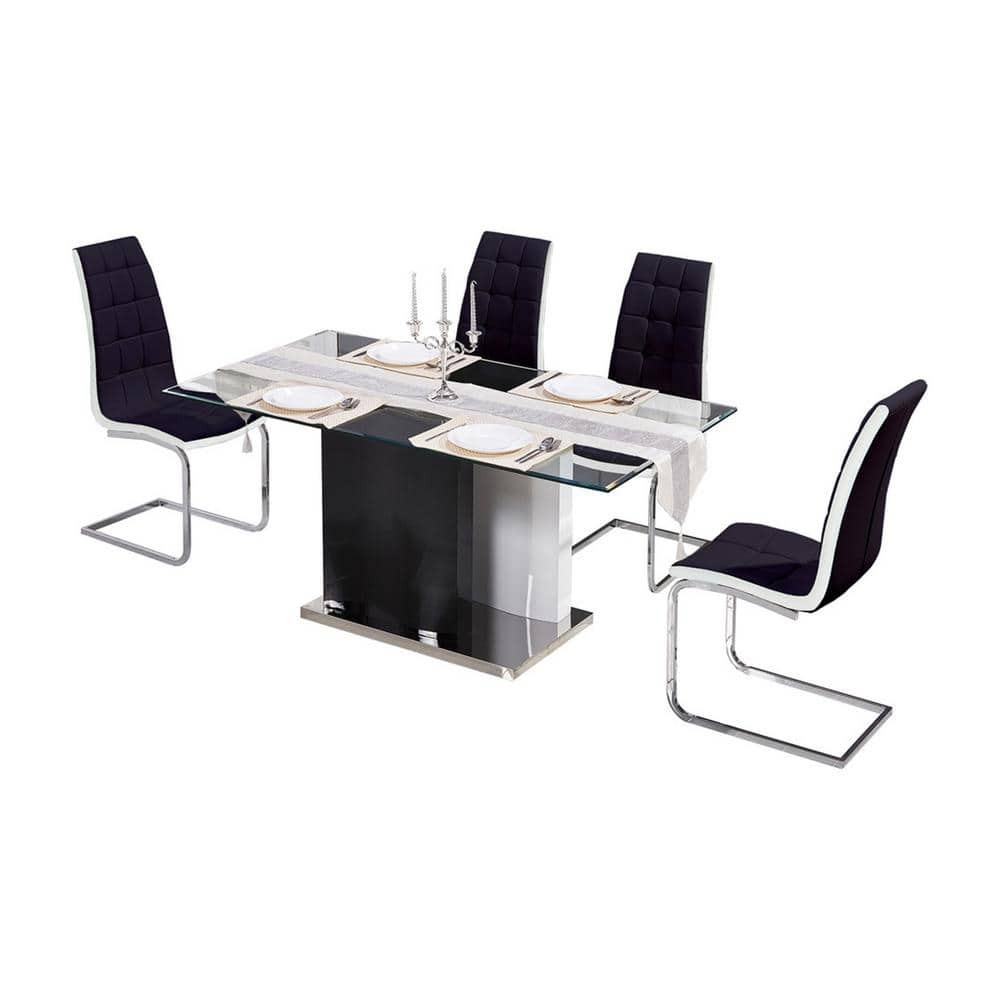 saffo modern 5 piece dining set